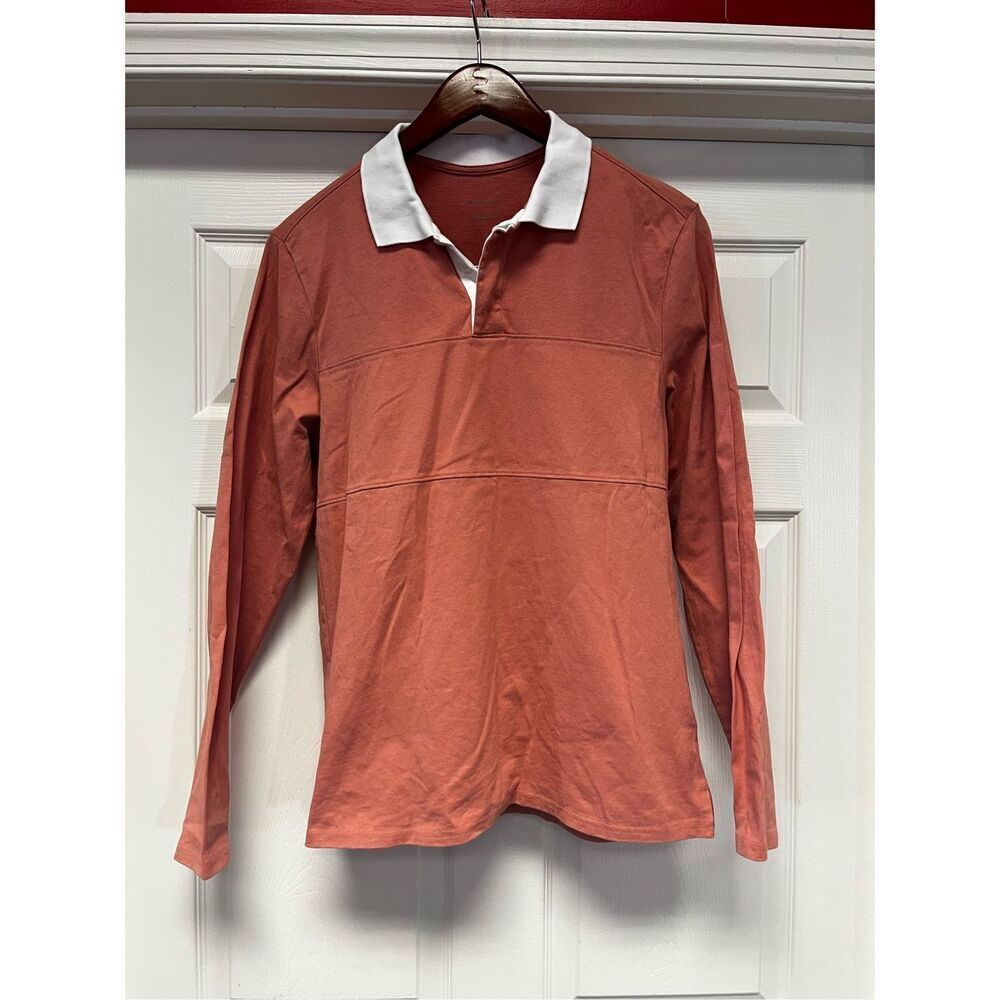 Everlane Men’s Muted Pink Rugby Shirt sz S NWOT